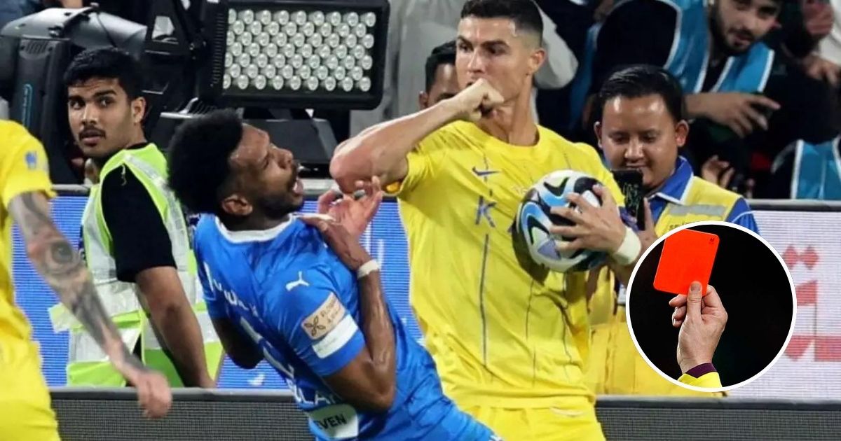 Ronaldo’s first red card with Al Nassr